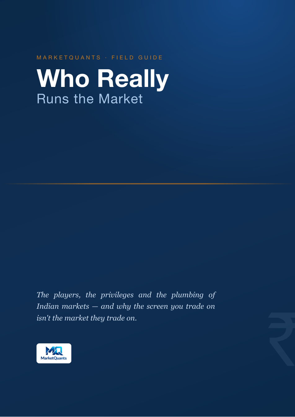 Who Really Runs the Market — cover